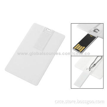 Credit-Card USB Flash Drive with Full Speed USB 2.0 Transfer Rates